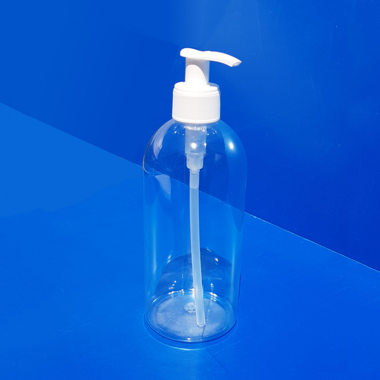 PET-Rundflasche 500 ml |mit Creme-Spender