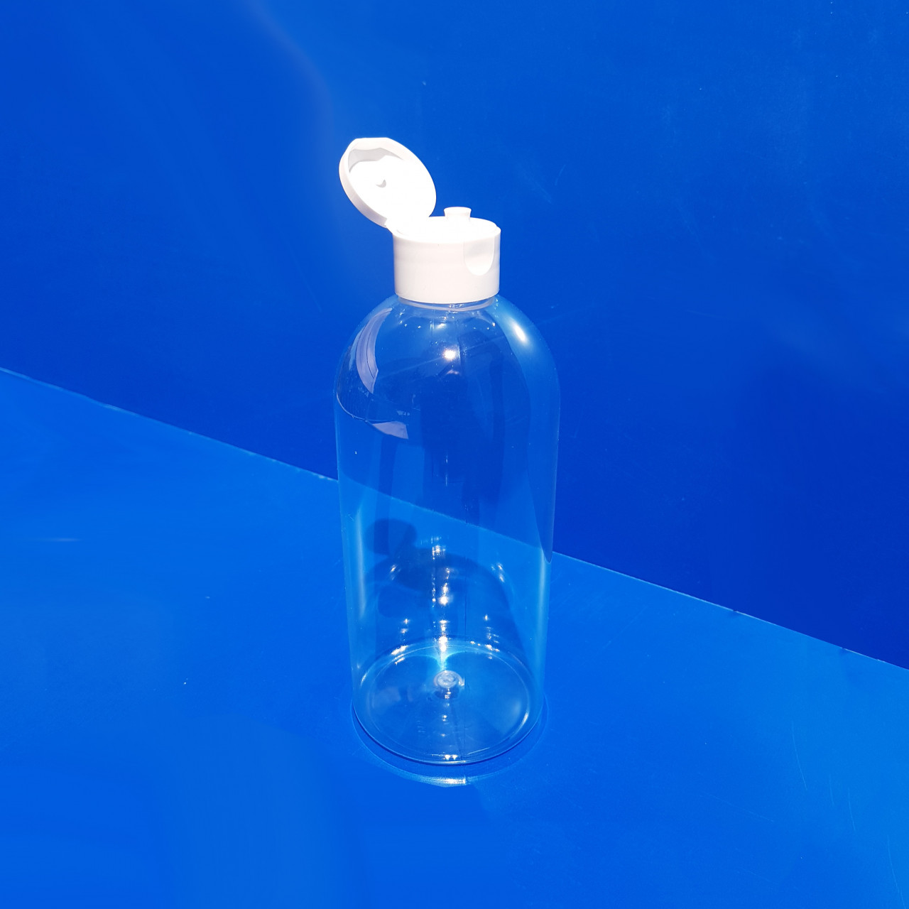 PET-Rundflasche 500 ml |mit Klappscharnier-Verschluss